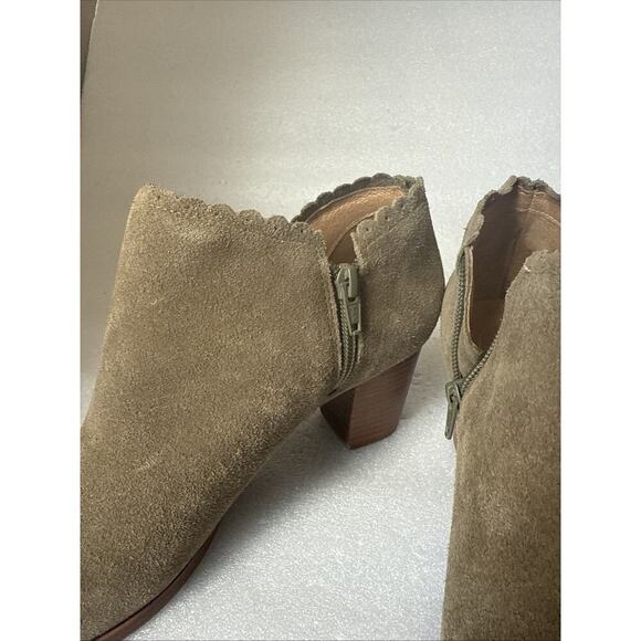 Jack Rogers Marianne Suede Ankle Booties Brown Women's 10M - Picture 6 of 16